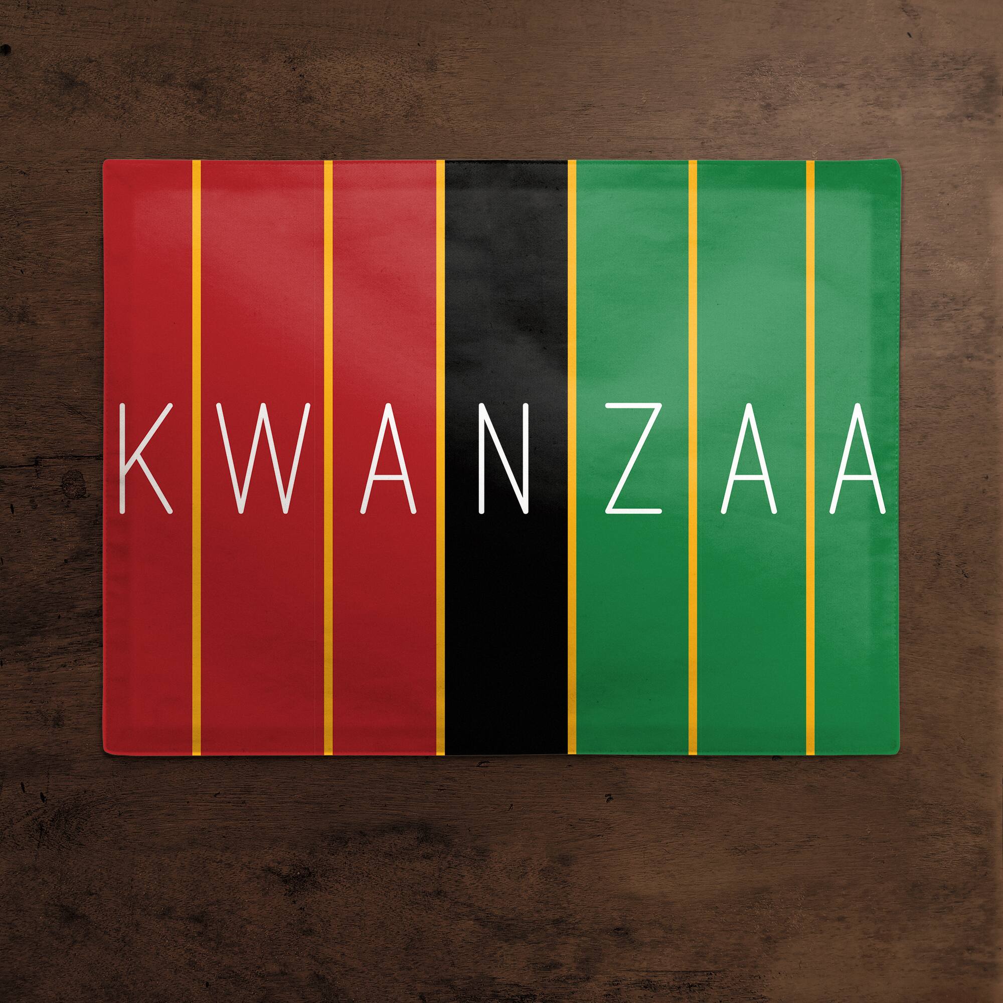 Kwanzaa Rectangle Poly Twill Placemat
